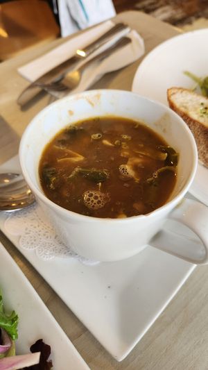 Lentil Soup at Garden Cafe of Woodstock in Woodstock
