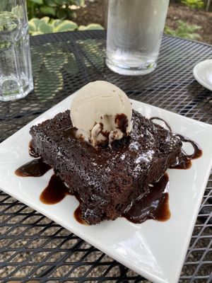 Brownie a la mode  at Garden Cafe of Woodstock in Woodstock