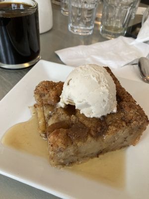 Bread pudding   at Garden Cafe of Woodstock in Woodstock