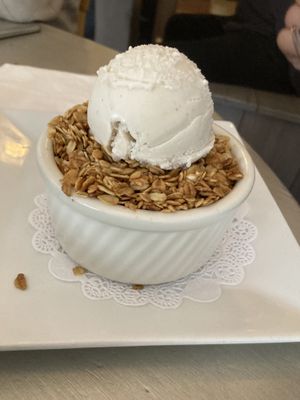 Apple crisp   at Garden Cafe of Woodstock in Woodstock