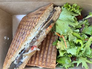 Portobello Panini  at Garden Cafe of Woodstock in Woodstock