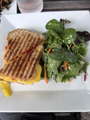 Tofu-mango sandwich   at Garden Cafe of Woodstock in Woodstock