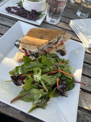 portabella panini at Garden Cafe of Woodstock in Woodstock