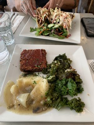 Lentil loaf & mushroom tacos   at Garden Cafe of Woodstock in Woodstock