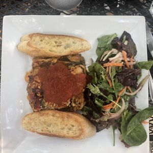 Noodle-less lasagne at Garden Cafe of Woodstock in Woodstock