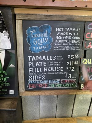 Choice of quantity - we hour in a second order to get some sides (plus another Vegan Soul to split).  at Good Golly Tamale in Knoxville