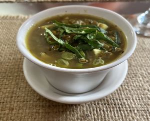 #1 lentil soup, half portion at Sat Nam in Antigua