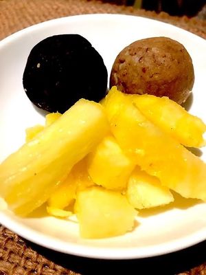 PINEAPPLE WITH COCOA at Sat Nam in Antigua