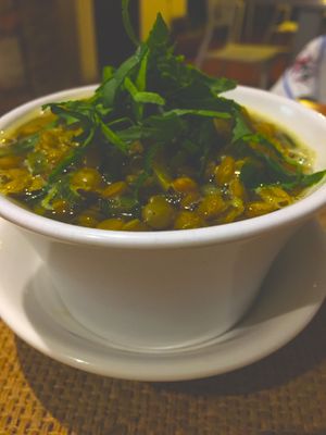 Soupe aux lentilles at Sat Nam in Antigua