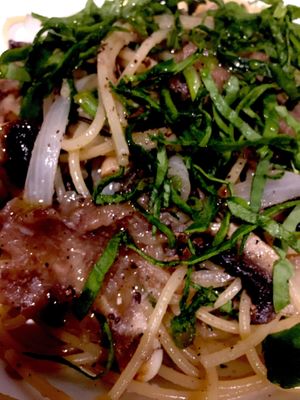 Pâtes au Babacanoush at Sat Nam in Antigua