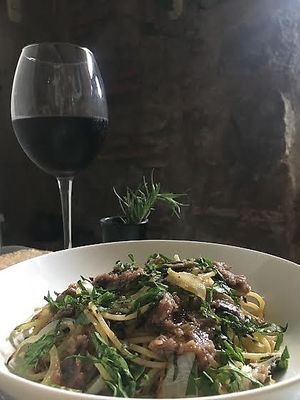 Pasta at Sat Nam in Antigua