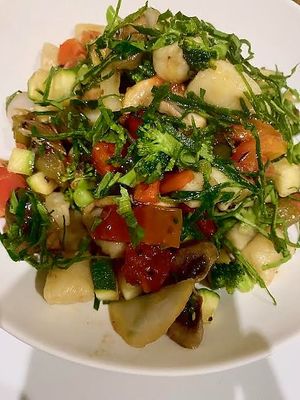 Gnocchi at Sat Nam in Antigua