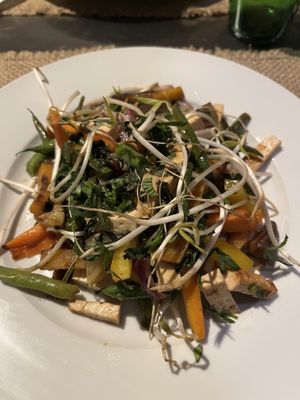 Sweet potato, tofu, tamarind, & a lot of other stufff  at Sat Nam in Antigua