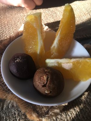  Desert perfectly paired with citrus  at Sat Nam in Antigua