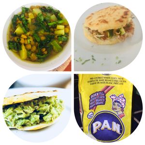 Arepas Gluten free at Sat Nam in Antigua