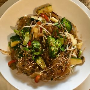 #6 Fideos de arroz con vegetales  at Sat Nam in Antigua