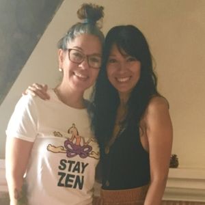 Carla the owner at Sat Nam in Antigua