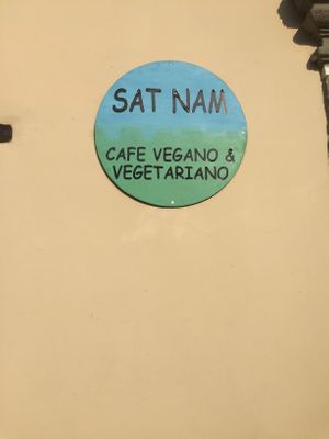 Sign at Sat Nam in Antigua