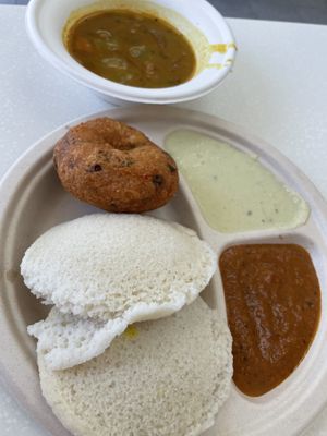 Vada and idli combo  at Chaat House in Bothell