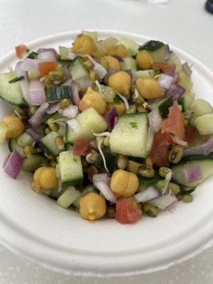 Really yummy sprouted salad  at Chaat House in Bothell