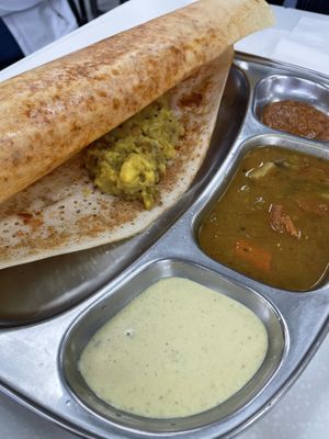 Podi masala dosa yummy and spicy   at Chaat House in Bothell