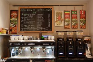 Coffee menu at Essenza in Grosseto