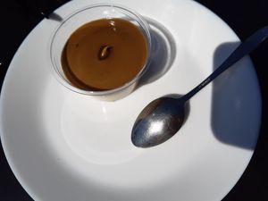 Bavarese al pistacchio at Essenza in Grosseto