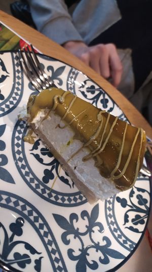 Cheesecake al pistacchio at Essenza in Grosseto