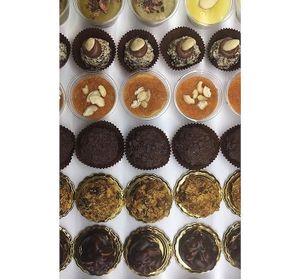 various muffins and cakes at Essenza in Grosseto