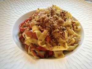 Maccheroncini all'arrosto di cornetti at Essenza in Grosseto