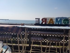 ocean view on terrace at AT MARE in Zushi