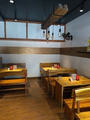 Interiors at The Smoothie Bar in Auroville