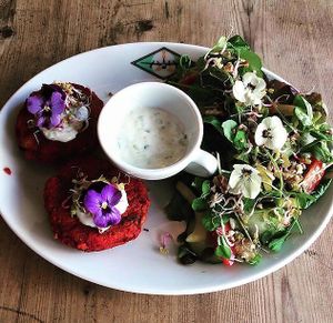 Deliciously vegan! at The Seaplane Works in Rochester