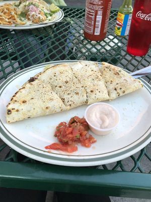 big max quesadilla at Garage Tacos in Binghamton