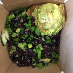 rice bowl with miso ginger vegan at grabbagreen in Maple Grove