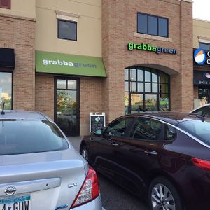 outside at grabbagreen in Maple Grove