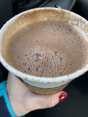 Cocoa, I’m not sure which one but recommend it’s chocolaty without being too sweet  at Zest Kitchen in Rocklin