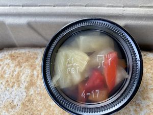 Pineapple salsa at Zest Kitchen in Rocklin