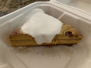 Pumpkin cinnamon swirl cheezecake!  🤤 at Zest Kitchen in Rocklin