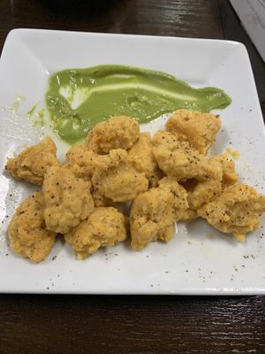 Sweet potato gnocchi with pesto sauce   at Zest Kitchen in Rocklin