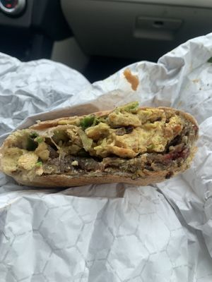 The “just egg” breakfast burrito…soooo tasty!!!   at Zest Kitchen in Rocklin