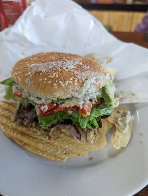 Tiger Mushroom burger at Zest Kitchen in Rocklin