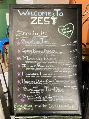 Late June 2023 Specials  at Zest Kitchen in Rocklin