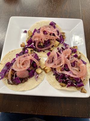 Sweet Potato Tacos from specials menu  at Zest Kitchen in Rocklin