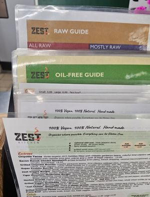 Menus at Zest Kitchen in Rocklin