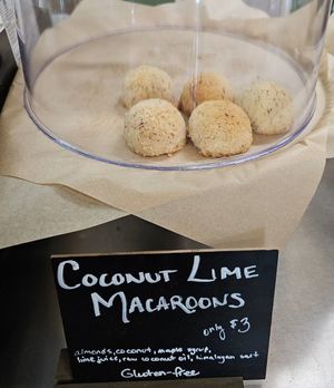 Coconut lime macarons at Zest Kitchen in Rocklin
