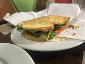 Butternut panini on sourdough   at Zest Kitchen in Rocklin