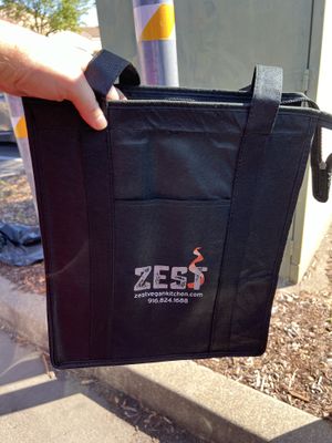 Their own terminal bag.  Definitely need one during the hot summer  at Zest Kitchen in Rocklin