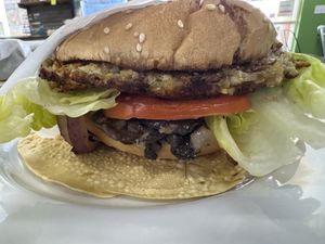 Tiger burger   at Zest Kitchen in Rocklin