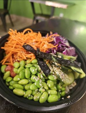 I will miss the specials like this poke bowl with marinated watermelon. at Zest Kitchen in Rocklin